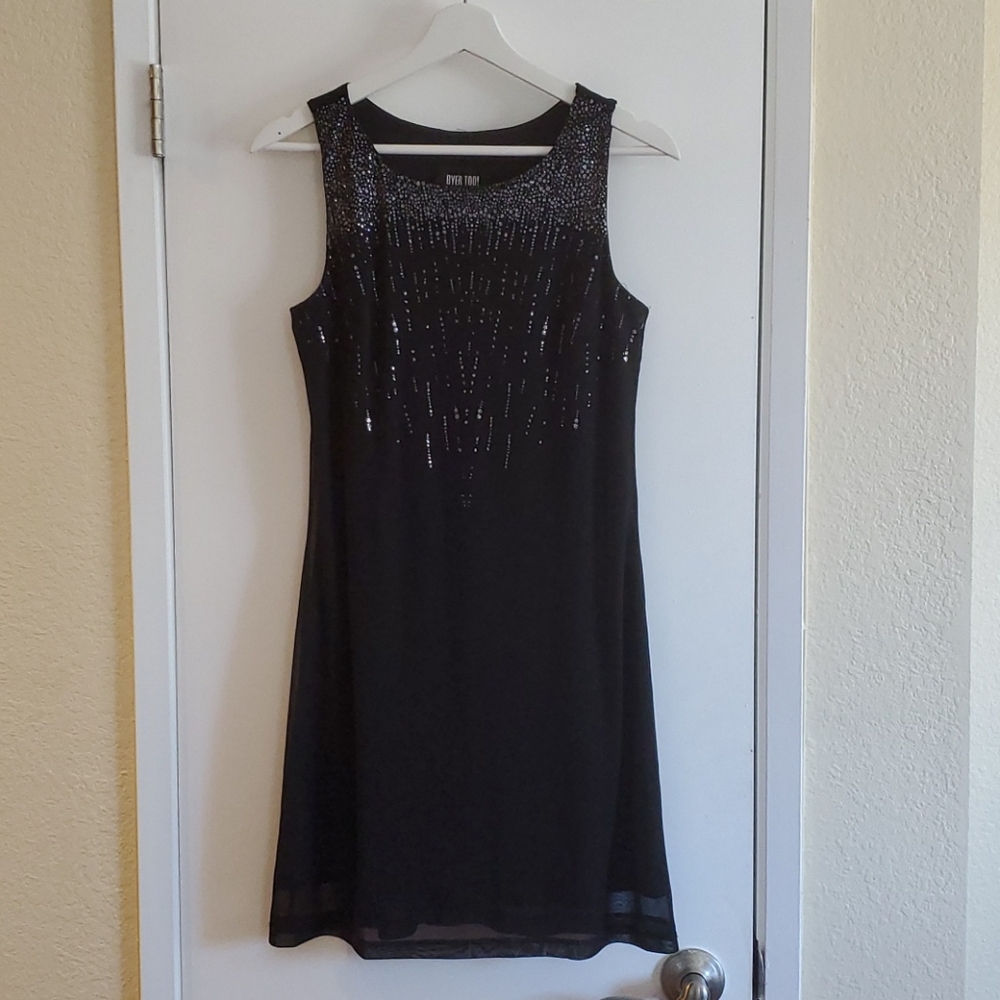 Byer Too! Black Dress with Glitter Detail NYE